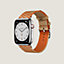 Armband Apple Watch Hermès Single Tour 45&nbsp;mm Jumping, Ansicht: Vorderansicht, front, Ansicht 3 von 4