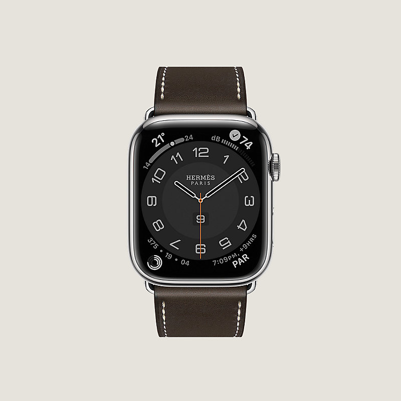 Armband Apple Watch Hermès Single Tour 45 mm mit Faltschließe | Hermès  Deutschland