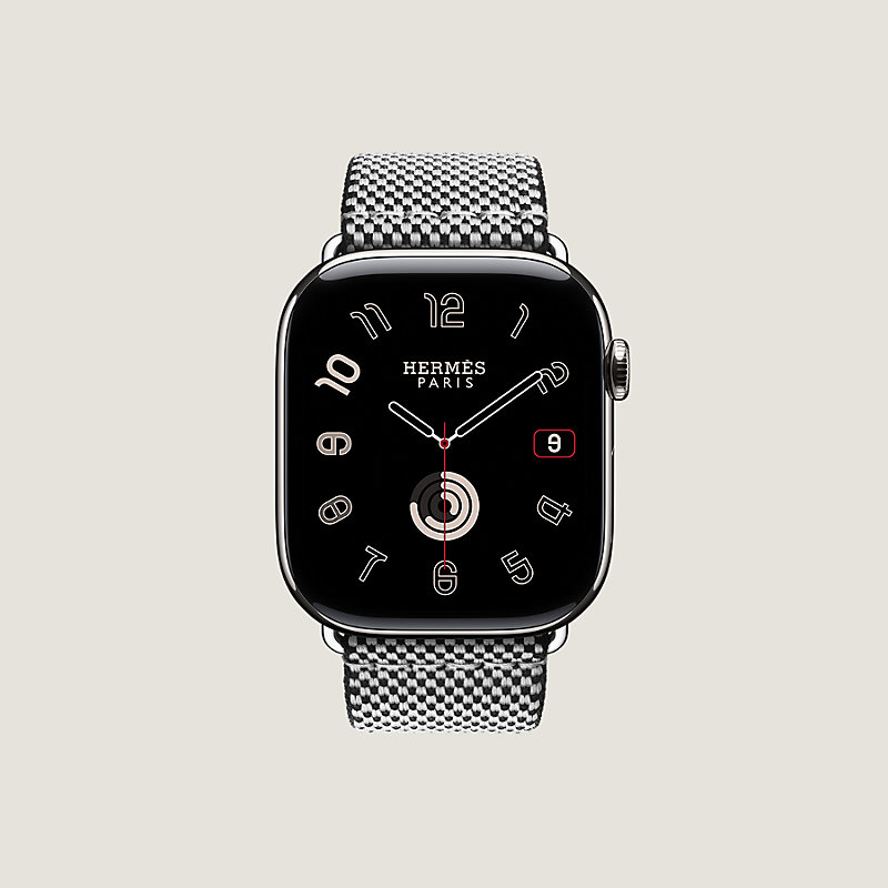 Armband Apple Watch Hermès Single Tour 46 mm Toile H