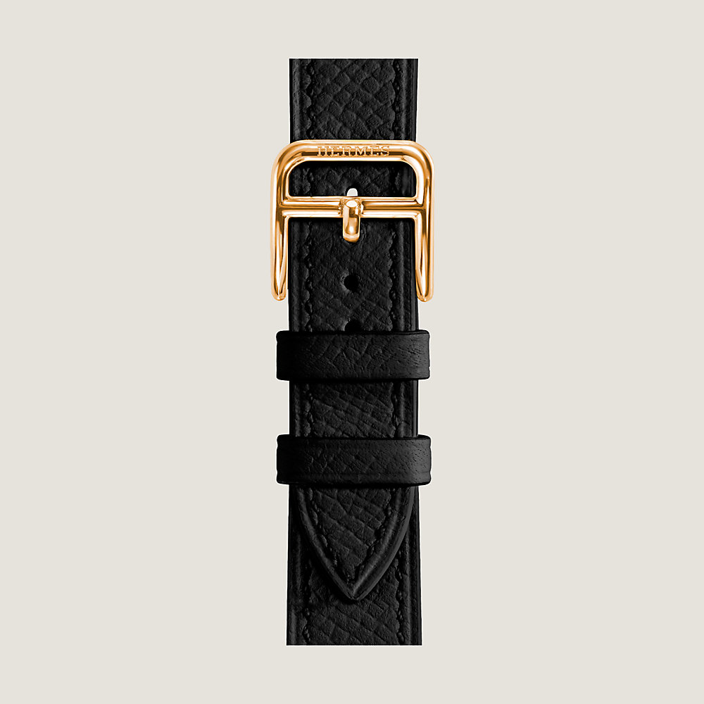 LOUIS VUITTON Dames Armreif/Armband aus Leder in Schwarz