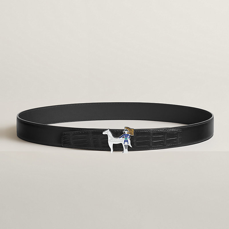 Artificier belt buckle & Leather strap 32 mm | Hermès Canada
