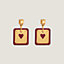 As de Coeur earrings, View: front, front, view 1 of 1