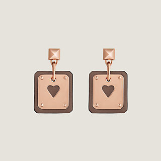 Hermes As de Coeur Earrings