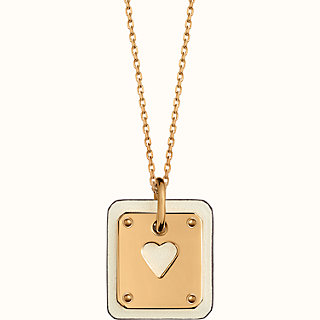 hermes heart necklace