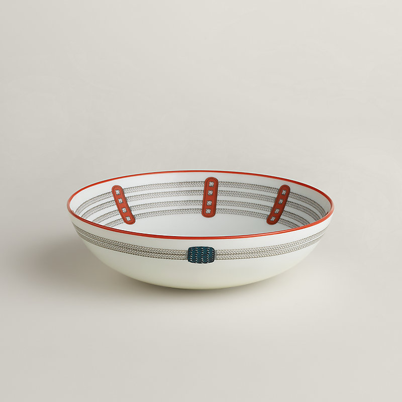 Assiette calotte Tressages Équestres, moyen modèle