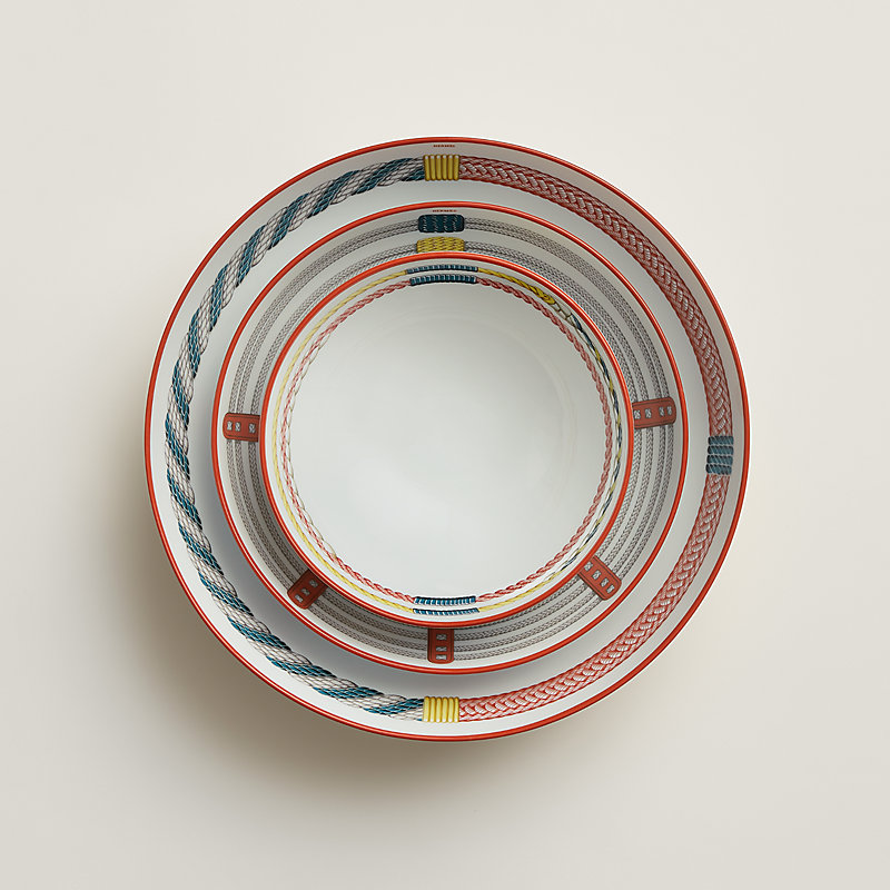 Assiette calotte Tressages Équestres, petit modèle