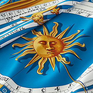 ブルーが美しい占星術柄Hermes di sempre Astrologieスカーフ 楽天市場】エルメス カレ90 スカーフ 占星術 ASTROLOGIE ブルー