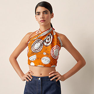 hermes scarf halter top