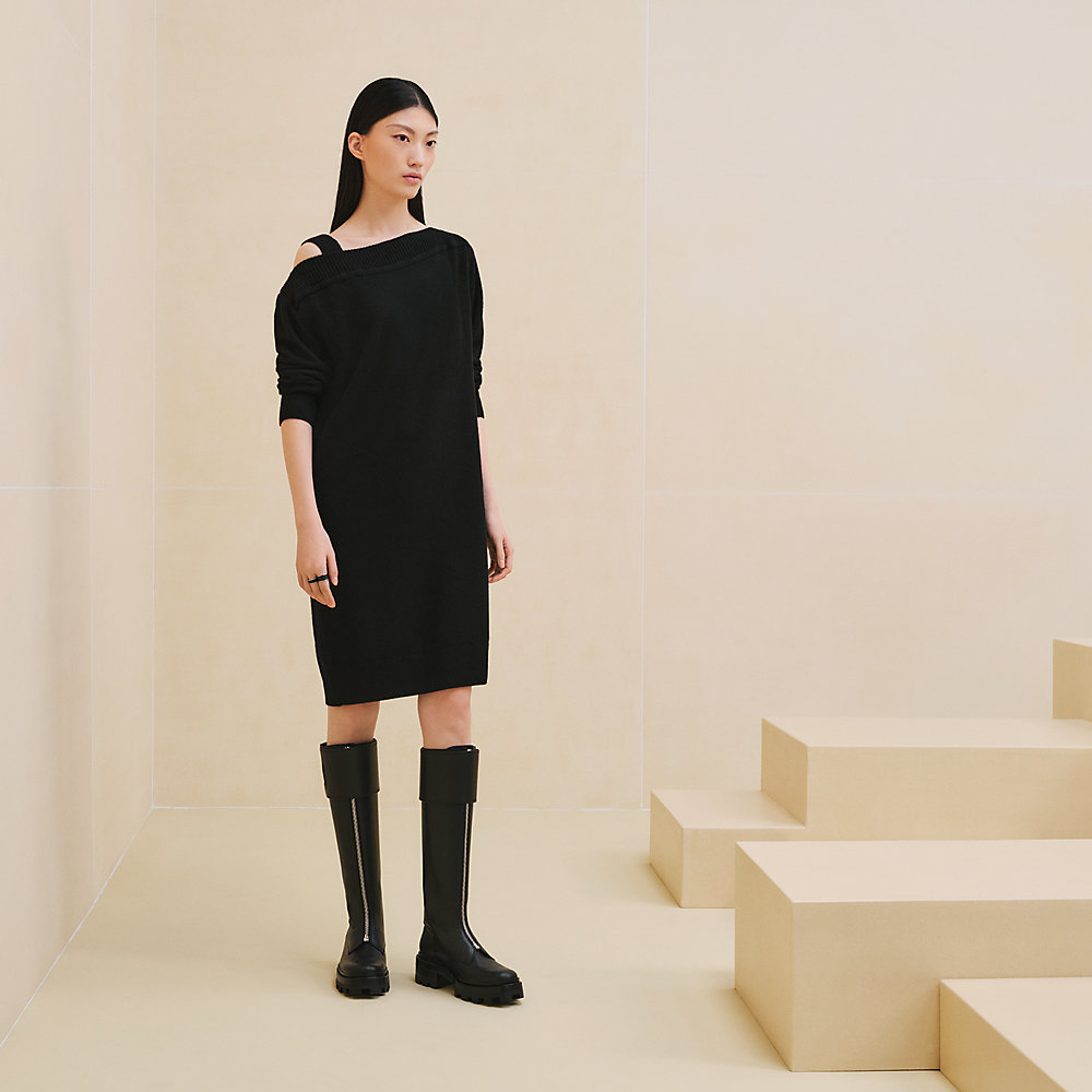 Asymmetric cashmere dress | Hermès Canada