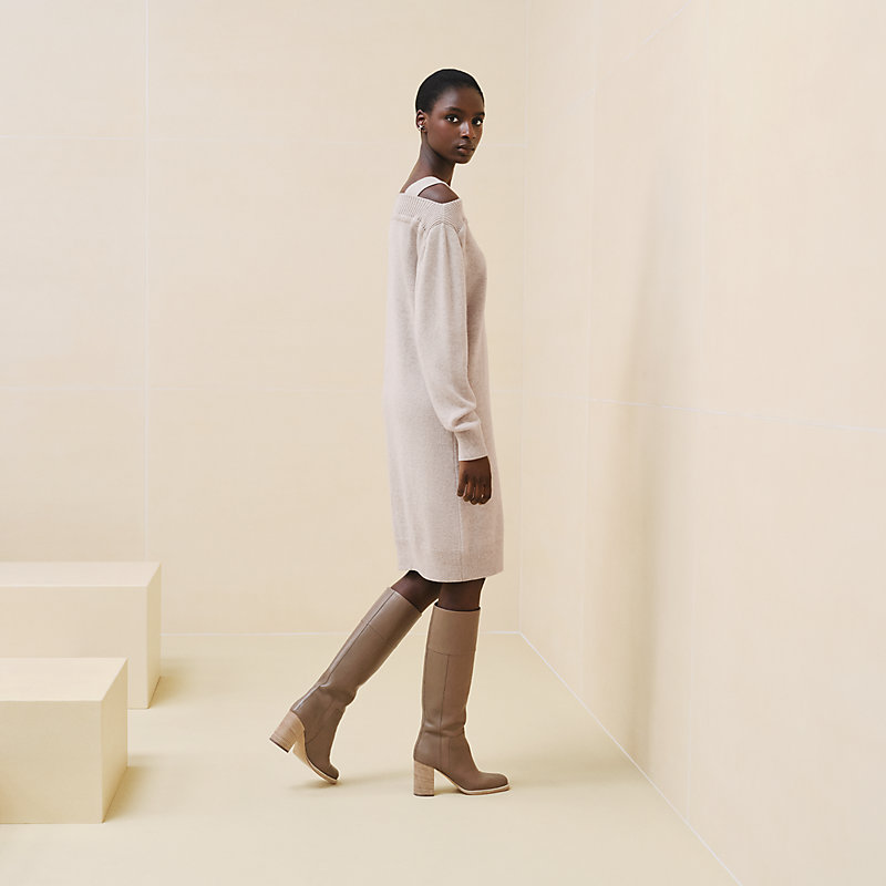 HERMES アシンメトリードレス Asymmetric cashmere dress Asymmetric cashmere dress | Hermès UAE