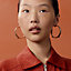 Athena earrings, large model, View: Worn, worn, view 2 of 2