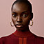 Athena earrings, large model, View: Worn, worn, view 2 of 3