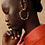 Athena earrings, large model, View: Worn, worn, view 2 of 2