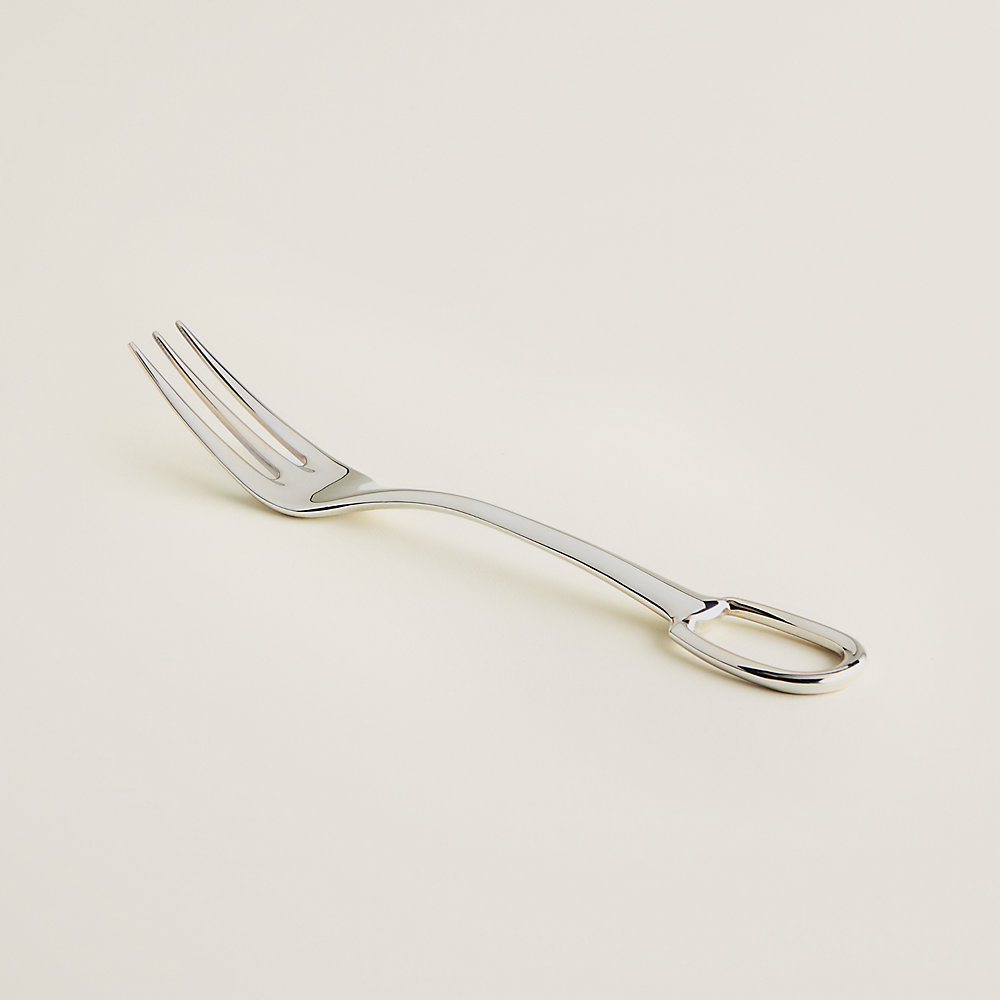 HERMES ディナーフォーク（アトラージュ） Attelage silver dinner fork | Hermès USA