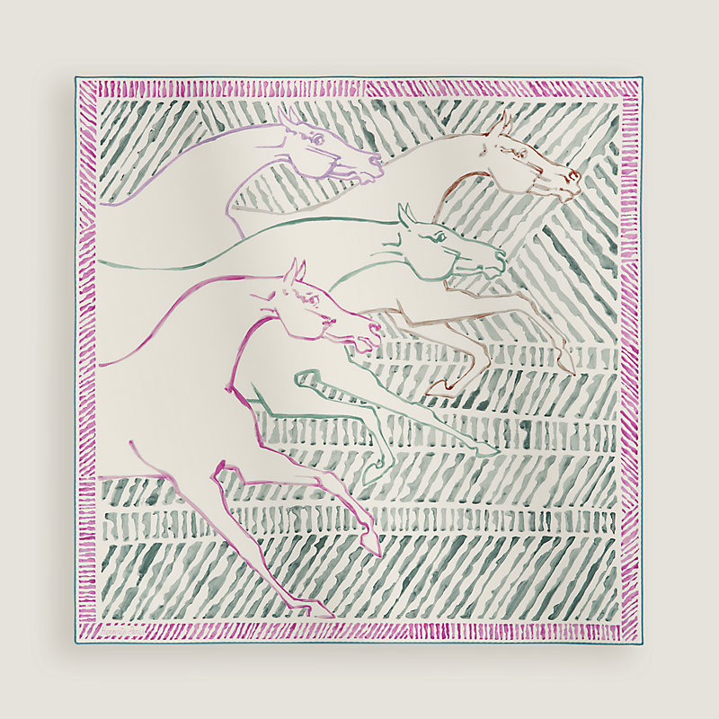 Au Triple Galop double face scarf 90