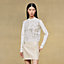 "Aux Champs en Fleurs Raye" long-sleeve twillaine sweater, View: Worn, worn, view 3 of 6