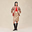"Aux Champs en Fleurs Raye" mixed leather mat equestrian jacket, View: Worn, worn, view 1 of 8