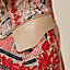 "Aux Champs en Fleurs Raye" mixed leather mat equestrian jacket, View: Worn, worn, view 8 of 8