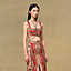 "Aux Champs en Fleurs Raye" quilted bra, View: Worn, worn, view 2 of 5