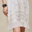 "Aux Champs en Fleurs Raye" short-sleeve dress, View: Worn, worn, view 6 of 6