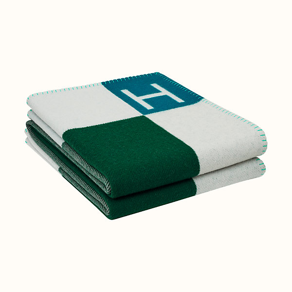 green hermes blanket