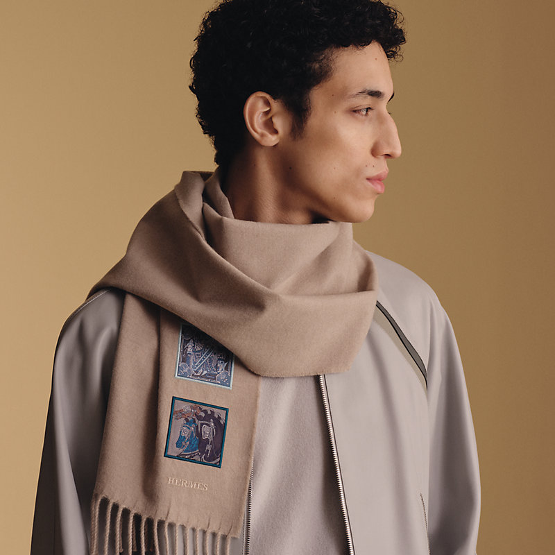 Badges Soie muffler | Hermès Belgium