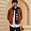 Badges Soie scarf, View: Worn, worn, view 1 of 3