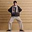 Badges Soie scarf, View: Worn, worn, view 1 of 3