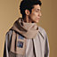 Badges Soie scarf, View: Worn, worn, view 1 of 3