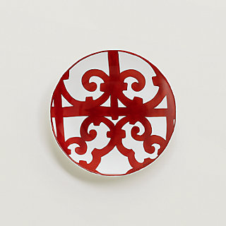 red hermes plates