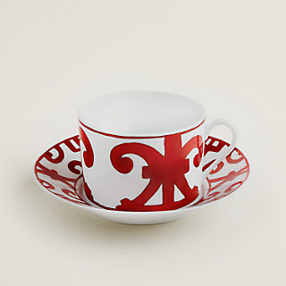 Balcon du Guadalquivir breakfast cup and saucer | Hermès USA