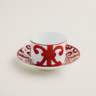 Balcon du Guadalquivir breakfast cup and saucer | Hermès Finland Balcon du Guadalquivir breakfast cup and saucer | Hermès Finland