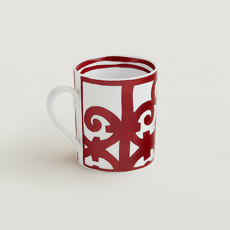 hermes mug red