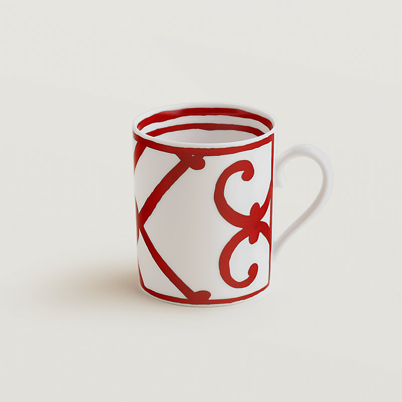 hermes mug red