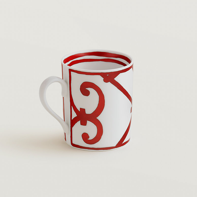 hermes mug red