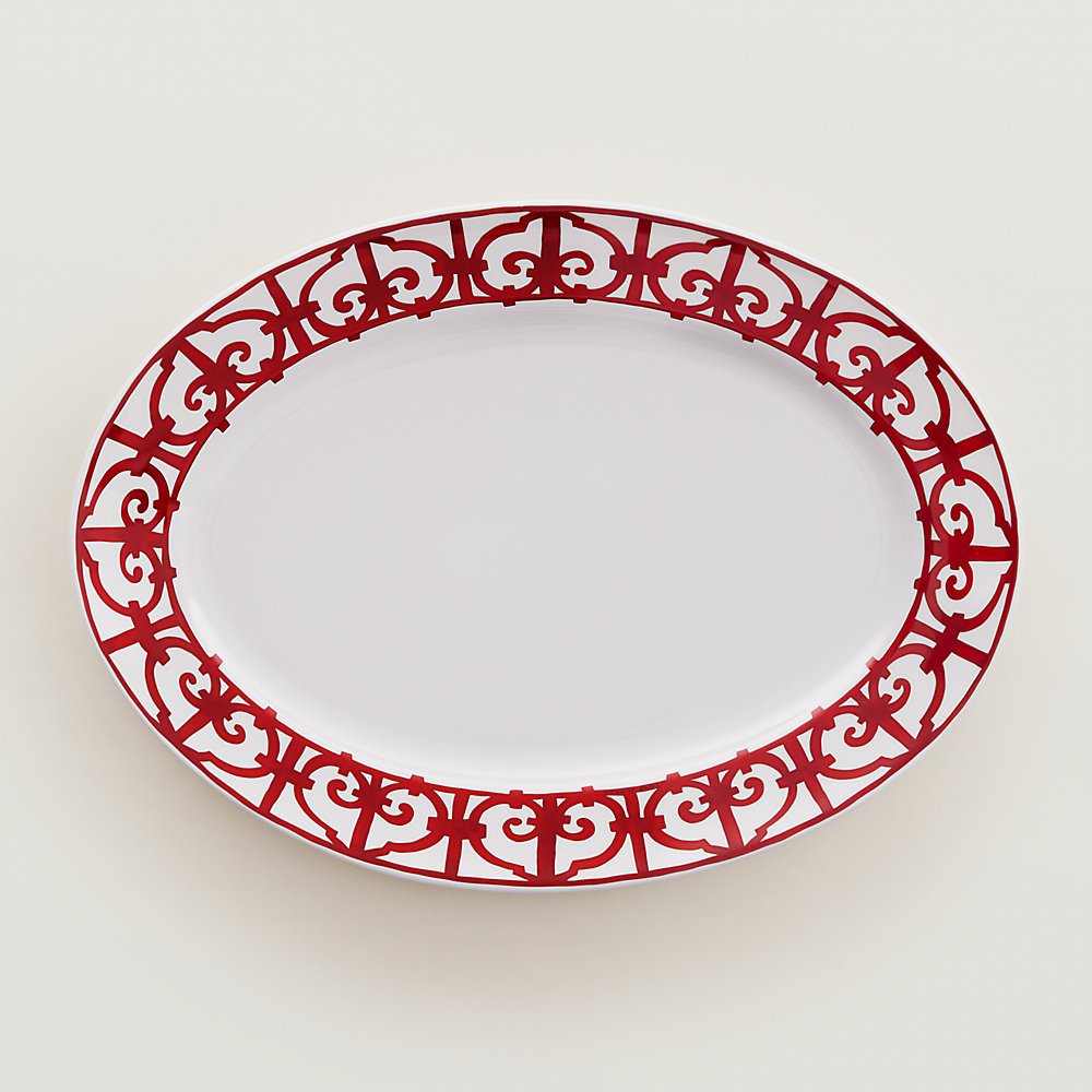 Balcon du Guadalquivir oval platter, large model | Hermès Greece