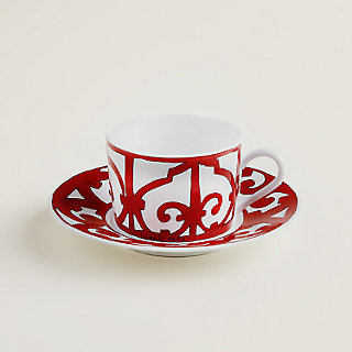 Balcon du Guadalquivir tea cup and saucer | Hermès USA