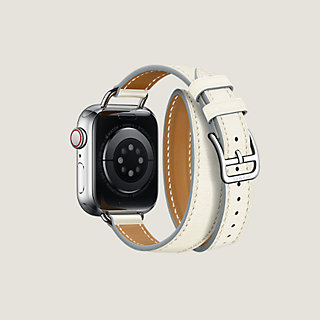 Band Apple Watch Hermès Double Tour 41 mm Attelage | Hermès