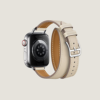 Band Apple Watch Hermès Double Tour 41 mm Attelage | Hermès Canada