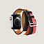 Band Apple Watch Hermès Double Tour 41&nbsp;mm Casaque, View: Back, back, view 2 of 4