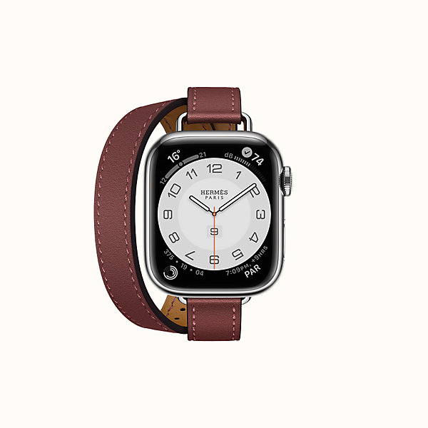 Band Apple Watch Hermes Double Tour 41 mm Attelage | Hermès USA