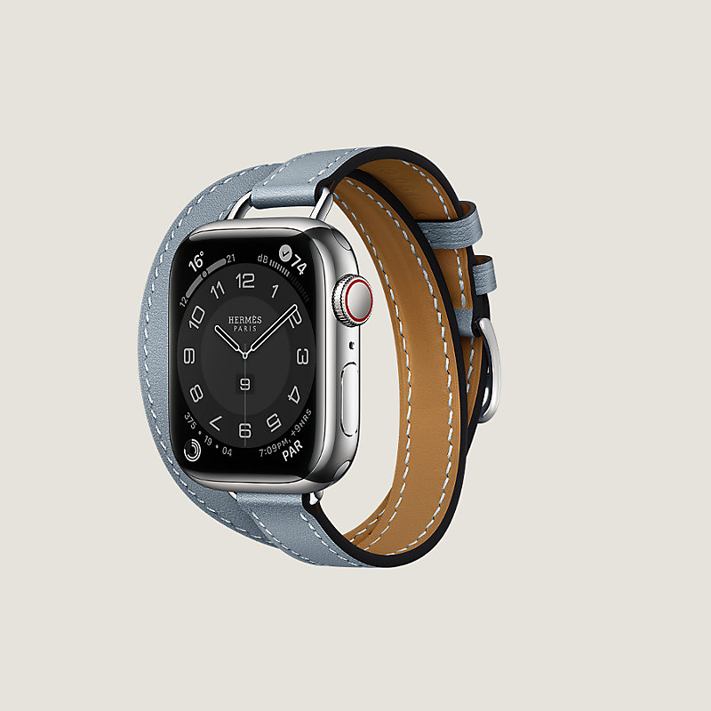バンド【極美品】Apple watch HERMES S7 41mm ブラック 895