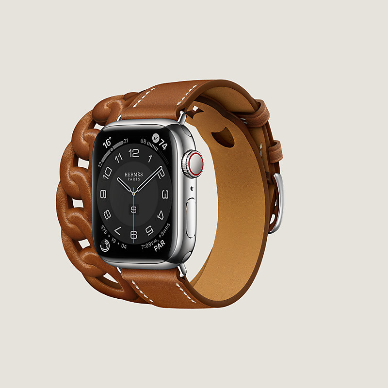Band Apple Watch Hermes Double Tour 41&nbsp;mm&nbsp;Gourmette