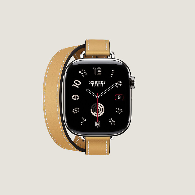 Band Apple Watch Hermès Double Tour 42 mm Attelage | Hermès USA