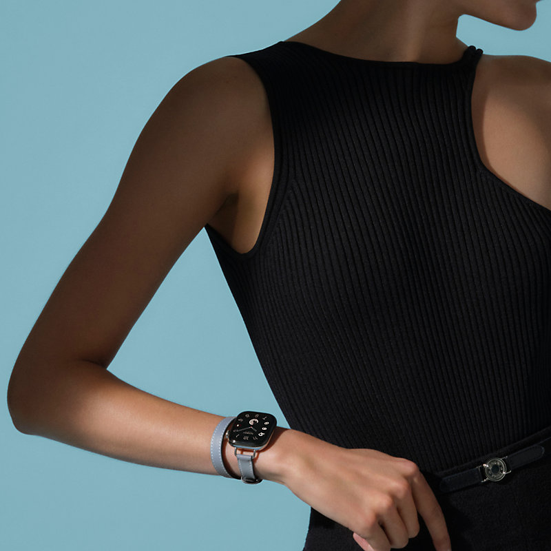 Band Apple Watch Hermès Double Tour 42 mm Attelage | Hermès