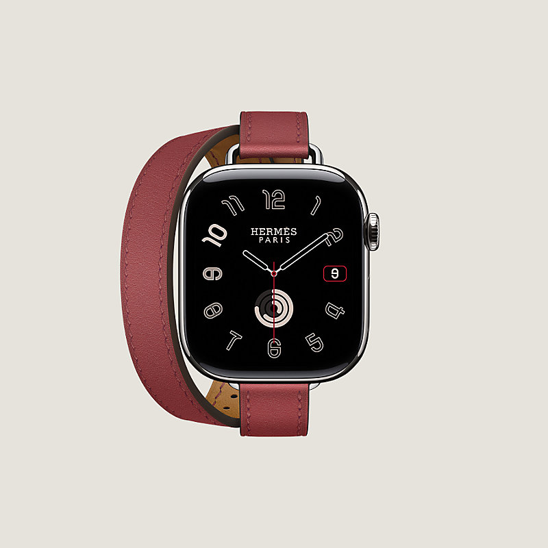 Band Apple Watch Hermès Double Tour 42 mm Attelage | Hermès USA