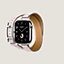 Band Apple Watch Hermès Double Tour 42&nbsp;mm Hapi Attelage, View: front, front, view 3 of 4