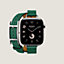 Band Apple Watch Hermès Double Tour 42&nbsp;mm Hapi Attelage, View: front, front, view 4 of 4