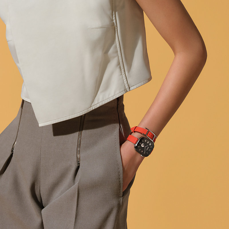 Band Apple Watch Hermès Double Tour 42 mm Hapi Attelage