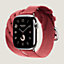 Band Apple Watch Hermès Double Tour 42&nbsp;mm Torsade, View: front, front, view 3 of 4